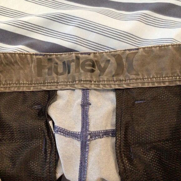 HURLEY Phantom Board Shorts Blue Stripes Men's 20" size 31 - Picture 3 of 5